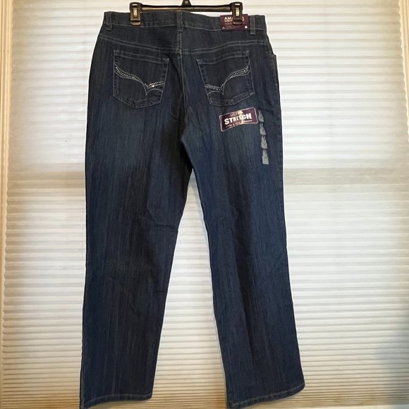 GLORIA VANDERBILT AMANDA CLASSIC FIT STRETCH TAPPERED SIZE 14 NWT - Picture 3 of 8